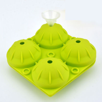 Food Grade Silicone Ice Mold 4 Cavity Diameter 5cm For Whiskey