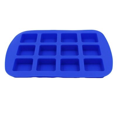 Whiskey Cube Silicone Ice Mold Flexible 12 Cavity Reusable Durable