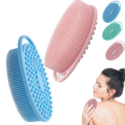 Soft Silicone Shower Brush Body Scrubber Food Grade For Men Women Baby