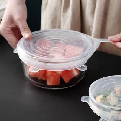 Stretchable Bowl Silicone Protective Covers Nontoxic Multipurpose