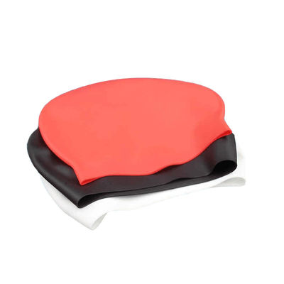 Waterproof Silicone Rubber Supplies Swimming Cap Soft Multicolor