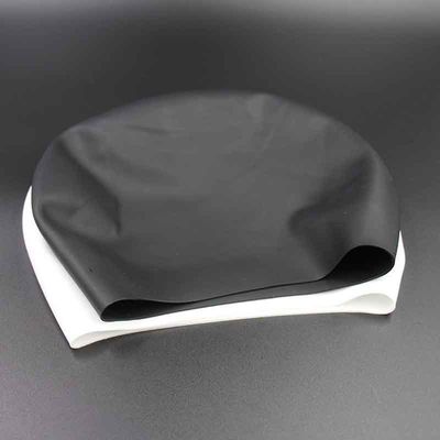 Waterproof Silicone Rubber Supplies Swimming Cap Soft Multicolor