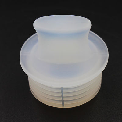 Durable Odorless Silicone Wine Barrel Bungs , Transparent Flask Rubber Stopper