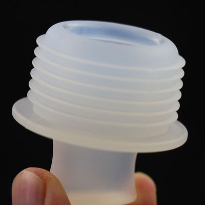 Durable Odorless Silicone Wine Barrel Bungs , Transparent Flask Rubber Stopper