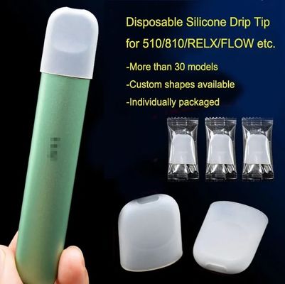 Disposable 810 510 Silicone Rubber Supplies Drip Tip Durable For E Cigarette