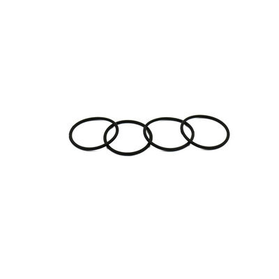 Black Thickness 3mm Silicone Hair Ties , Practical Silicone Rubber Bands For Hair
