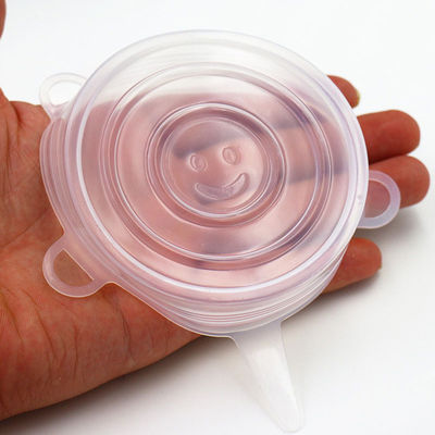 Lightweight Harmless Stretch Silicone Seals , Multipurpose Flexi Stretch Eco Lids