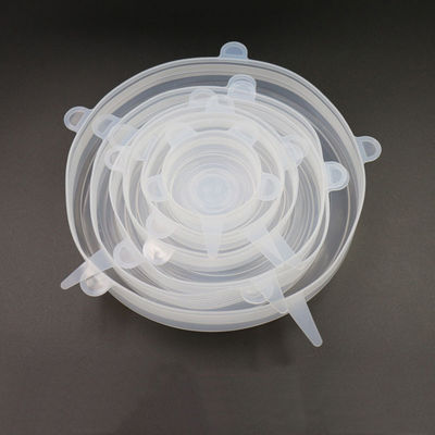 Lightweight Harmless Stretch Silicone Seals , Multipurpose Flexi Stretch Eco Lids