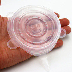 Harmless Practical Silicone Food Covers , Multipurpose Stretchable Silicone Lids