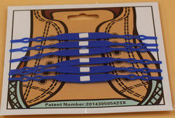 Multicolor Durable Lazy Silicone Shoe Laces Odorless High Elastic