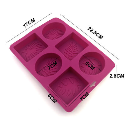 Nontoxic Practical Silicone Soap Mold heat Resistant 22.5x17x2.8cm