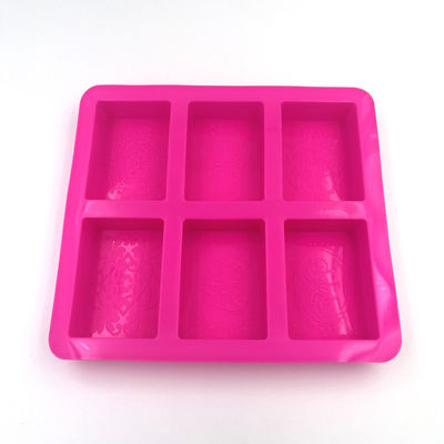 Portable Harmless Rectangle Soap Mould , Multipurpose Soap Molding Trays