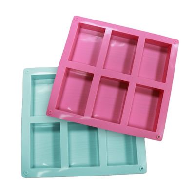 Heatproof Rectangle Silicone Soap Mold Odorless Non Stick Homemade