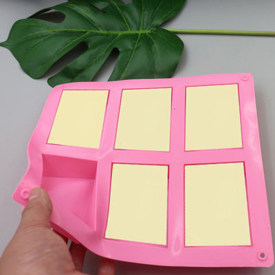 Heatproof Rectangle Silicone Soap Mold Odorless Non Stick Homemade
