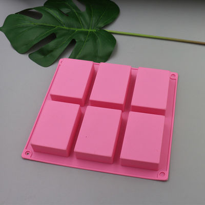 Heatproof Rectangle Silicone Soap Mold Odorless Non Stick Homemade