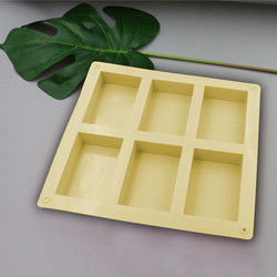 Heatproof Rectangle Silicone Soap Mold Odorless Non Stick Homemade
