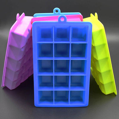 Flexible Odorless Silicone Ice Tray , BPA Free Whiskey Ice Cube Mould