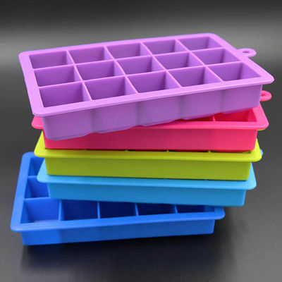 Flexible Odorless Silicone Ice Tray , BPA Free Whiskey Ice Cube Mould