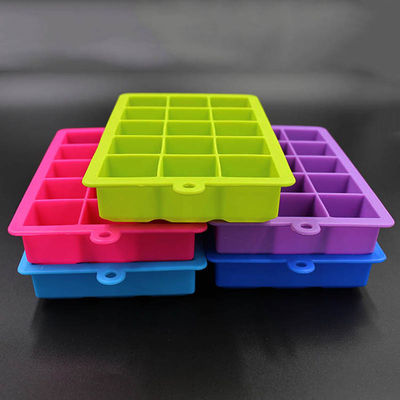 Flexible Odorless Silicone Ice Tray , BPA Free Whiskey Ice Cube Mould