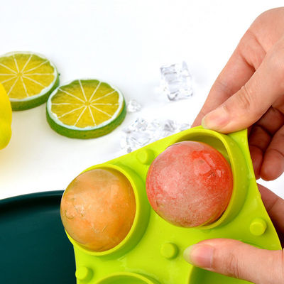 Bourbon Ball Silicone Ice Mold 12x12x5cm Portable For Cocktails