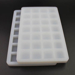 Transparent Chocolate Silicone Candy Mold 28 Cavity 26x16x1.5cm