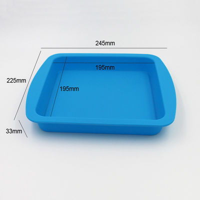 Square Durable Silicone Cake Mould Pan Anti Falling Multicolor