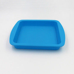 Square Durable Silicone Cake Mould Pan Anti Falling Multicolor