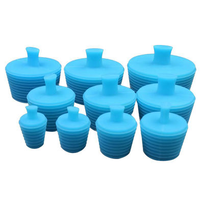 Blue Sealed Silicone Bottle Stopper Reusable Multipurpose Durable