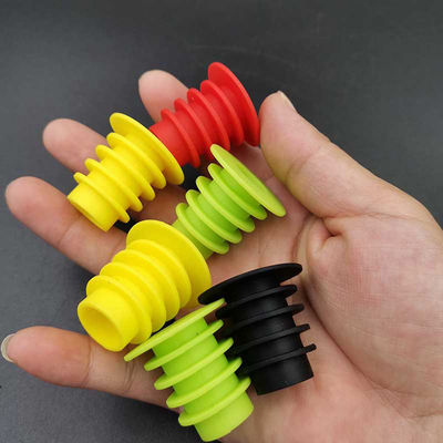 Multicolor Wine Silicone Bottle Stopper Odorless Reusable Durable
