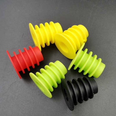 Multicolor Wine Silicone Bottle Stopper Odorless Reusable Durable