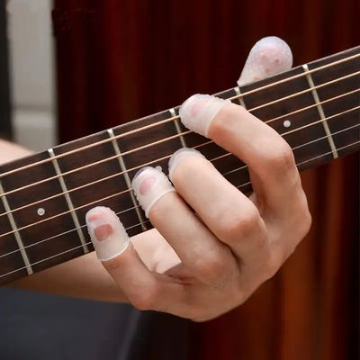 Heatproof Soft Silicone Finger Protector Sleeve For Guitar Anti Pain