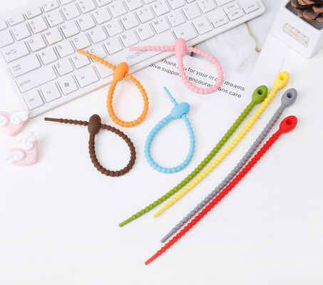 Tasteless Multiscene Silicone Rubber Supplies Cable Ties For Binding Reusable