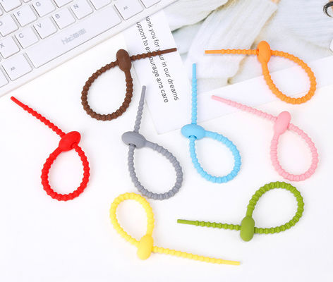 Tasteless Multiscene Silicone Rubber Supplies Cable Ties For Binding Reusable