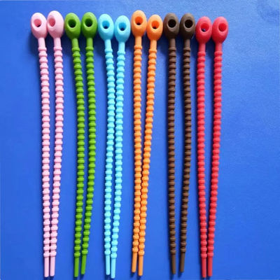 Tasteless Multiscene Silicone Rubber Supplies Cable Ties For Binding Reusable