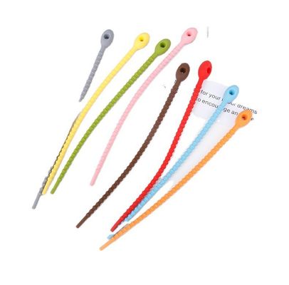 Tasteless Multiscene Silicone Rubber Supplies Cable Ties For Binding Reusable
