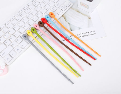 Tasteless Multiscene Silicone Rubber Supplies Cable Ties For Binding Reusable