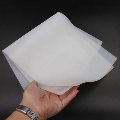 Milky White Silicone Rubber Sheet Heat Insulation Thickness 0.1mm 0.2mm 1mm