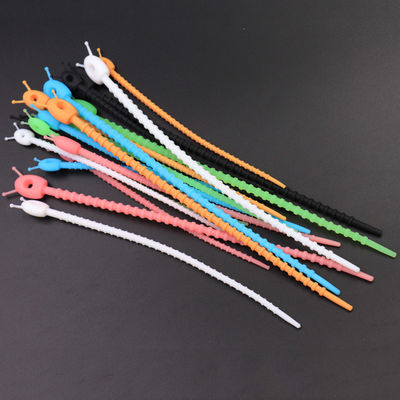 Adjustable Silicone Rubber Supplies Cable Straps Removable Reusable