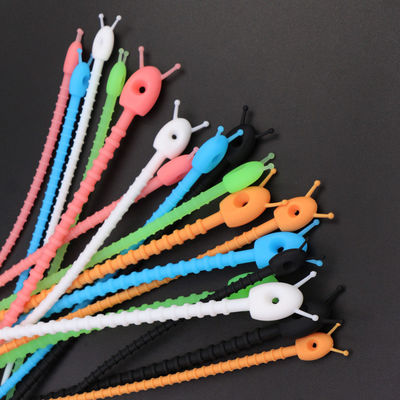 Adjustable Silicone Rubber Supplies Cable Straps Removable Reusable