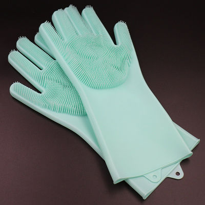 Reusable Oilproof Silicone Washing Gloves For Dishes Harmless