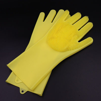 Reusable Oilproof Silicone Washing Gloves For Dishes Harmless