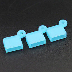 Odorless Oilproof Silicone USB Port Cover , Portable USB Silicone Cap