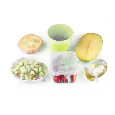 Lightweight Harmless Stretch Silicone Seals , Multipurpose Flexi Stretch Eco Lids